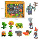 Plant vs Zombies Children's Dolls Sunflower Glue Boy Toy Set Festival 686-8 Pea Shooter (dur)