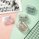 LOHAS Travel Contact Lens Case Portable Cosmetic Contact Box Storage Tweezers Clip Suction Stick Wearing Tools Wearing Accessories Integrated Companion Box Double Box Nursing Set Transparent Blue