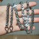 Fat Donglai's same style platinum pt950 necklace bag silver men's internet celebrity's same style tank Internet celebrity's same style punk style necklace *PT272 about 7mm