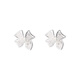 Core luxury sterling silver 999 pure silver hollow bow tie earrings for women 2024 new style ear piercing ear bone nail screw twist earrings bow earrings - one pair