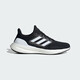 Adidas Herrenschuhe Frühling und Herbst Neue PureBoost23 Laufschuhe schockabsorbierende Masche atmungsaktive Sportschuhe IF4839 Schwarz und Weiß 40,5 (250 mm)
