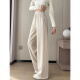Red Dragonfly Versión estrecha Pantalones para mujeres 2025 Spring y otoño Nuevos pantalones casuales para mujeres Plus Velvet Spring Sports Pantalones rectos 689# Blancos-Pantalones-S-Regulares S