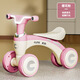 Ha Dinglong Children's Balance Car 1-3 Years Old Boy Toy Girl Without Stepping Car Baby Sliding Car Kid Four-wheel Car Amber Green 2-4 Years Old [Lighting Music]