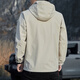 
Jeanswest Spring and Autumn Charge Jacket Men's New Men's Loose Hooded Removable Jacket Men's Windproof Work Top 6628 Light Gray 2XL Size (136-150Jin [Jin equals 0.5 kg])