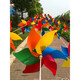 Mi Hong Miehone Plastic Windmill String Decoración al aire libre Juguetes para niños Juguetes Infantil Mall Raída Diseño de área escénica de área pintoresca Moldia de viento de 10 metros 10 flores