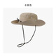 Yansitai Mountaineering Hat Men's and Women's Fisherman Hat Sun Hat Sun Protection Hat Outdoor Quick-Drying Sun Hat Western Cowboy Hat Mountaineering Equipment Black (Unisex) [Bendable brim/Waterproof and quick-drying breathable]