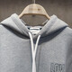 鳄鱼Lacoste法国鳄鱼国内代购SMILEY联名笑脸灰色连帽卫衣SH9276-98 灰色 4JV 5码(180/96A)
