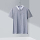 HLA Hai Lan House POLO shirt men's summer plain solid color soft and skin-friendly short THNTPD2Q080A blue gray (80) 185/100A (54)