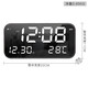 Hense Electronic Clock Large Screen Rechargeable Alarm Clock Student Lazy Alarm Table Desktop Clock HA801 Iron Gray Ultimate Edition