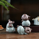 Leipin Geyao tea pet ornaments. Open the piece to raise the twelve zodiac signs. Handmade tea toy. Mini cute tea table creative ornaments. Geyao twelve zodiac tea pets - dragon.