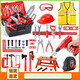 Yuanqi Children's Fun Screw Screw Toys 1-3 Years Old Power Tool Box Children's Household Decoration Simulation Repair Toys Boy Gift Tool Set 41-Piece Set [with Electric Drill]