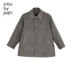 Jnby by JNBY Jiangnan Buyi Vêtements pour enfants Manteau d'automne en laine de mouton Veste chaude et douce pour garçons et filles 1N9810440 072 Gris moyen 100 cm