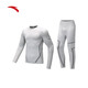 ANTA Ski Quick-Drying Sports Suit Men's and Women's Spring Outdoor Mountaineering Tight Thermal Underwear Training Bottoming Shirt Men's Ice Blue Gray/Basic Black-1 L