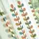 Noro curtains, window screens, exquisite four-leaf clover embroidery, Korean pastoral style, living room, bedroom, children's room bay window, girl's white gauze, four-leaf clover gauze, four-claw hook style, 3 meters wide * 2.5 meters high / 1 piece