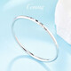 GsunG platinum bracelet women's model PT950 laser surface bracelet new shiny platinum women's bracelet round closed mouth priced by gram contact before bidding