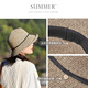 Siggi sun protection hat for women spring and summer sun protection retro small pot hat vacation fisherman hat sun hat foldable cool hat straw hat temperament coffee M (56-58CM)