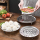 Stainless steel steaming tray, steamer, thickened water-proof steaming tray, steaming rack, steamer grate, kitchen steaming bread and steamed buns cooking utensils (multifunctional steaming tray), height 4CM 20cm