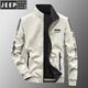 JEEP SPIRIT jacket men's spring and autumn style stand collar loose double-sided wear winter youth middle-aged business jacket with cotton jacket 9866 Tibetan youth and autumn style [upgrade version] M (recommended 100-115 Jin [Jin equals 0.5 kg])