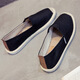 Cotton and linen straw sandals, summer linen straw fisherman's shoes, old Beijing cloth shoes, canvas shoes, men's low-top slip-on slip-ons, men's shoes, casual beans, gray 42
