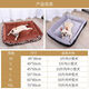 Changjiu dog kennel cat nest in winter warm large small dog Teddy dog ​​kennel cushion sleeping mat pet supplies universal in all seasons coffee lattice plus blanket XXL number 90-70CM recommended 70Jin [Jin equals 0.5 kg]