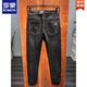 Romon Black Plus Velvet verdickte Jeans für Männer Herbst und Winter 2025 Neue Herrenhosen Winter Neues Produkt 691 Black 28