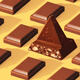 Toblerone milk chocolate with raisins and honey almonds 100g casual snack candy as a gift for boyfriend and girlfriend