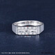 Jibaolou PT950 platinum men's ring platinum carving rectangular live men's ring customized New Year's Day gift 6.67g