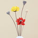 Love the bouquet of dried flowers, real flowers, dried lotus roots, natural decoration ornaments, lotus pods, flower arrangement, living room decoration, Buddhist Zen lotus, dried flower combination 1105 (without vase)