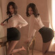 
Manyan sex underwear supplies pure sexy pajamas sm shameful stepmother skirt role-playing transparent thong 98672