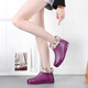 Dong Yixuan short tube rain boots for women fashion adult rain boots mid tube water shoes plus velvet warm non-slip water boots for women rubber shoes waterproof shoes purple 36