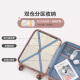 Hervas luggage can be boarded on board 20-inch women's small trolley case men's suitcase expandable password case leather suitcase rose gold