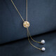 Qlady Pearl Quaste Halskette für Frauen Langer Modepullover Kette Leichte Luxus -Pullover Anhänger Accessoires Mode Schmuck Geburtstagsgeschenk Gold Gold