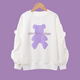 Yoyo Ein neues Mädchenanzug modischer und modischer Frühlings- und Herbst -Kinder -Sportkleidung Mädchen Sweatshirt Big Children Frühling 4882 Weiß + 15063 Lila 160 cm