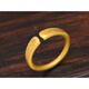 Huobei 18k gold ring double blessing opening adjustable ring women's jewelry heritage matte jewelry opening adjustable double blessing ring