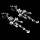 Rongxia Korean exquisite bridal jewelry necklace and earrings set party dress wedding dress diamond jewelry silver necklace + ear needles