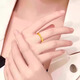 Erli Broken Ice Gold Ring for Men and Women Couple Rings Pure Gold 999 Solid Ring Pure Gold Covered with Silver Ring Gift Broken Ice Gold Ring Gold Weight Approximately 1.8g No. 15