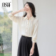 OSA (OSA) French retro niche shirt tops for women spring 2024 new style foreign chic small shirt shirt apricot M