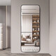 Dida Life Dida Life Miroir en plein corps Miroir mural mural monté mural Miroir mural auto-adhésif Miroir de maison simple maison et habillage de chambre miroir ajusté Miroir Gentleman noir 40 * 150 (Miroir argenté haute définition)