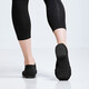 Sansha ballet teacher shoes Jazz dance shoes soft sole flying woven surface breathable modern dance shoes practice black 37