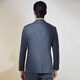 Anniversary Bird Suit Men's Spring Style Men's Slim Wool Formal Wedding Wedding Groom's Suit Pants Suit Men's Blue Gray Glossy Silk 50 B(180/104) /Please note waist or trousers