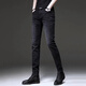Westtour -Jeans Männer 2025 neue Hosen Männer Trendy Retro kleine Fußmännerhosen Stretch Casual Hosen Männer angepasst 1049 Grau xxs 32
