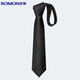 Romon tie men's business formal wear 8cm hand-made interview job groom groomsman wedding wedding bow tie gift box