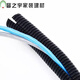 Junmo plastic open corrugated pipe waterproof and flame retardant cable protective cover threaded hose outdoor sun protection and anti-aging PEAD10 inner diameter 6 points 5mm 100 meters