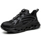 Sokate rotating button labor protection shoes no laces for men and women steel heads, anti-smashing and anti-puncture safety shoes on construction site are easy to put on and take off 01-Swivel buckle-Black 37