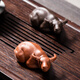 Porcelain Brand Tea Set (cipaiming teaset) Porcelain Brand Tea Purple Clay Tea Pet Ornaments Kung Fu Tea Set Accessories Car Ornaments Tea Ceremony Tea Toys Can Be Raised Purple Clay <Niu Yun> Purple Clay Tea Pet