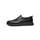 Red Dragonfly Left Month Shoes de cuero 25 Zapatos laterales suaves de primavera zapatos casuales de negocios zapatos para hombres de vaca WTA15051 Negro 41