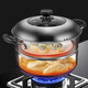 Shunda (SND) steamer and soup pot combination cover and bottom single-layer multi-purpose pot 304 stainless steel gas induction cooker universal pot 24cm