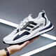 
Brand broken-size men's shoes sports shoes 2025 spring and summer new casual shoes mesh breathable running shoes casual shoes ad6628-white gray leather waterproof model 38
