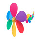 Mi Hong Miehone Plastic Windmill String Decoración al aire libre Juguetes para niños Juguetes Infantil Mall Raída Diseño de área escénica de área pintoresca Moldia de viento de 10 metros 10 flores