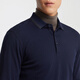 YOUNGOR long-sleeved POLO shirt for men, soft, delicate and comfortable modal blended cotton with exquisite craftsmanship, navy blue VLPC539969FCA L